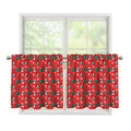 Christmas Cow Pattern Print Tier Curtains