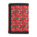 Christmas Cow Pattern Print Trifold Wallet
