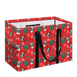 Christmas Cow Pattern Print Utility Tote Bag