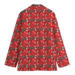 Christmas Cow Pattern Print Women's Blazer