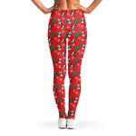 Christmas Cow Pattern Print Women's Leggings
