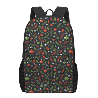 Christmas Decorations Pattern Print 17 Inch Backpack