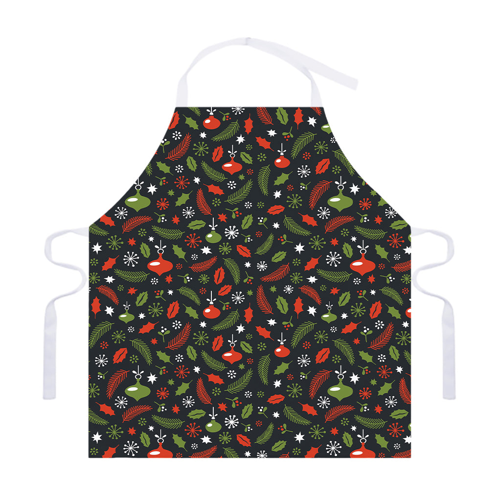 Christmas Decorations Pattern Print Adjustable Apron
