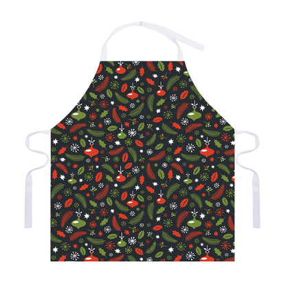 Christmas Decorations Pattern Print Adjustable Apron