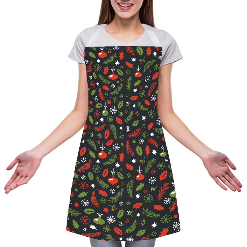 Christmas Decorations Pattern Print Adjustable Apron