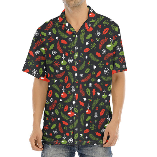 Christmas Decorations Pattern Print Aloha Shirt