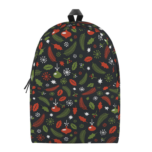 Christmas Decorations Pattern Print Backpack