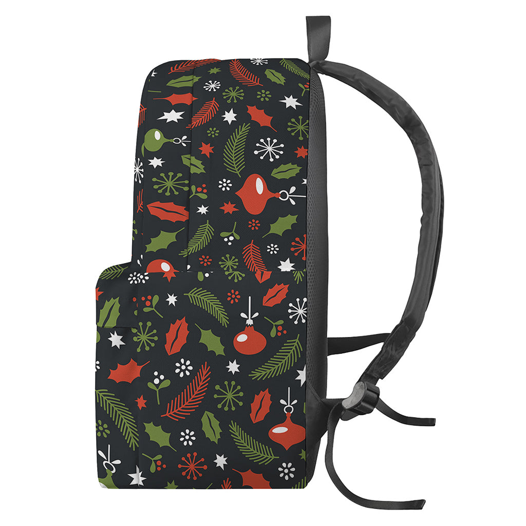Christmas Decorations Pattern Print Backpack