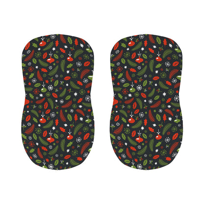 Christmas Decorations Pattern Print Bar Stool Covers