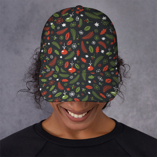 Christmas Decorations Pattern Print Baseball Cap