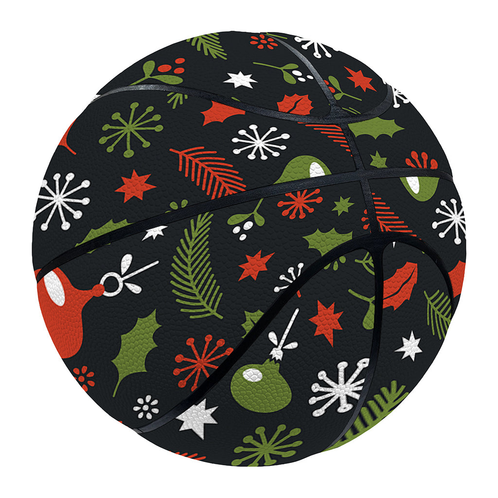 Christmas Decorations Pattern Print Basketball