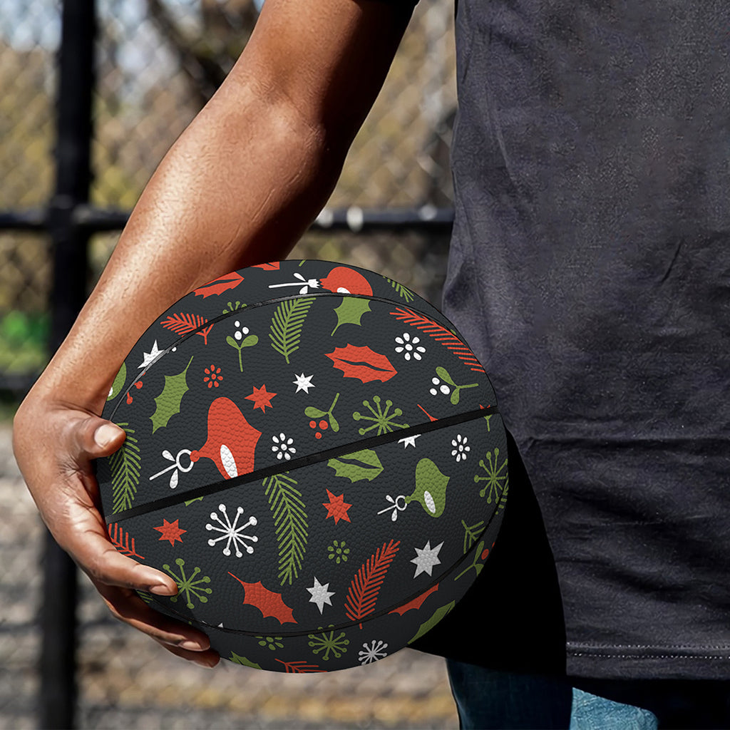 Christmas Decorations Pattern Print Basketball