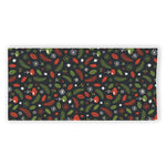 Christmas Decorations Pattern Print Beach Towel