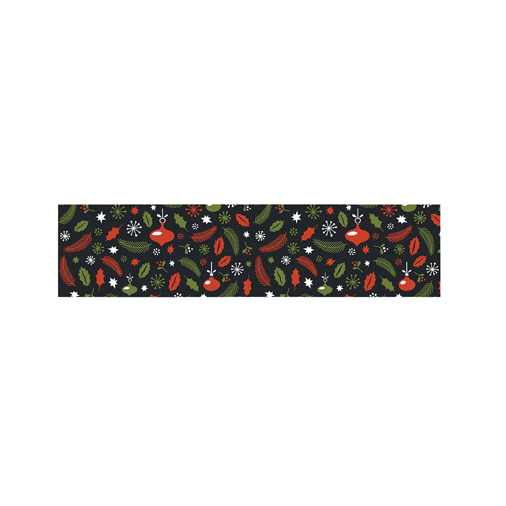 Christmas Decorations Pattern Print Bed Runner