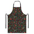 Christmas Decorations Pattern Print Bib Apron With Pocket