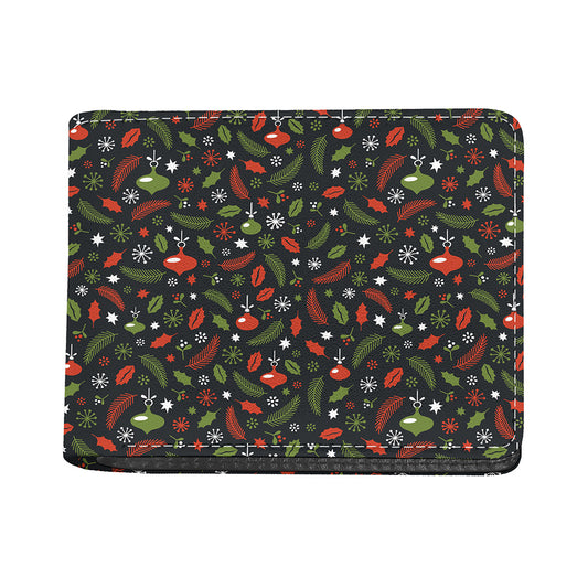 Christmas Decorations Pattern Print Bifold Wallet