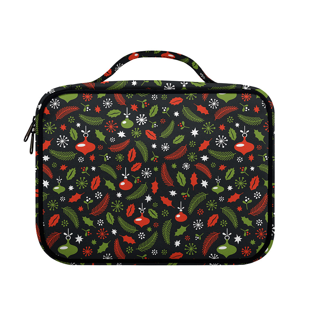 Christmas Decorations Pattern Print Briefcase Bible Bag