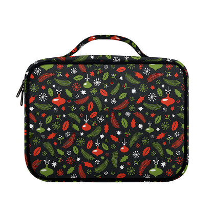 Christmas Decorations Pattern Print Briefcase Bible Bag