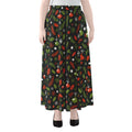 Christmas Decorations Pattern Print Chiffon Maxi Skirt