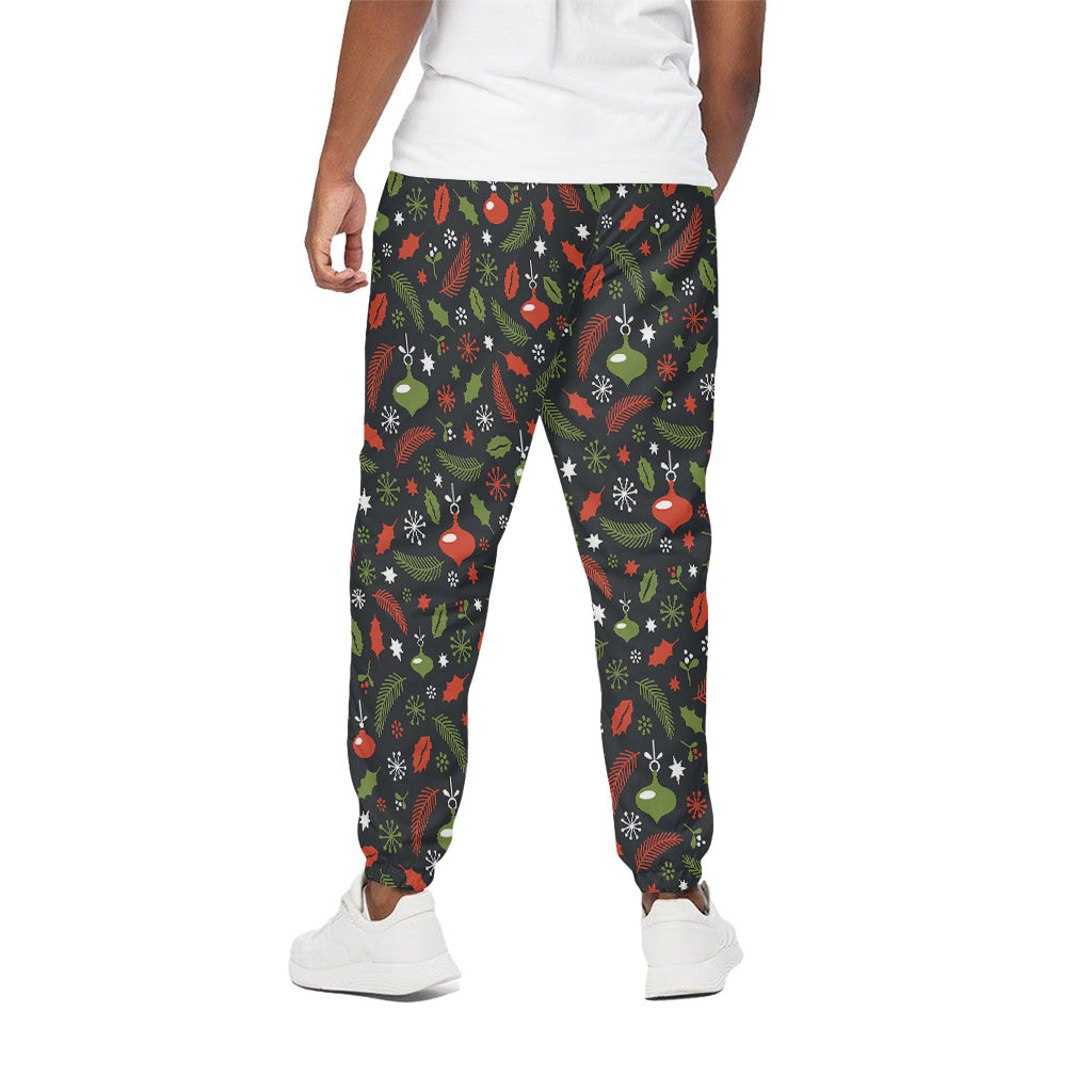 Christmas Decorations Pattern Print Cotton Pants