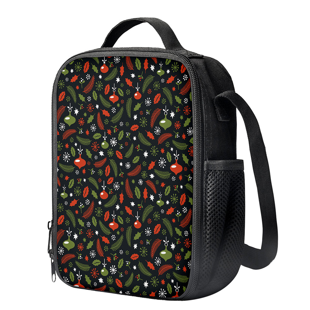 Christmas Decorations Pattern Print Crossbody Lunch Bag