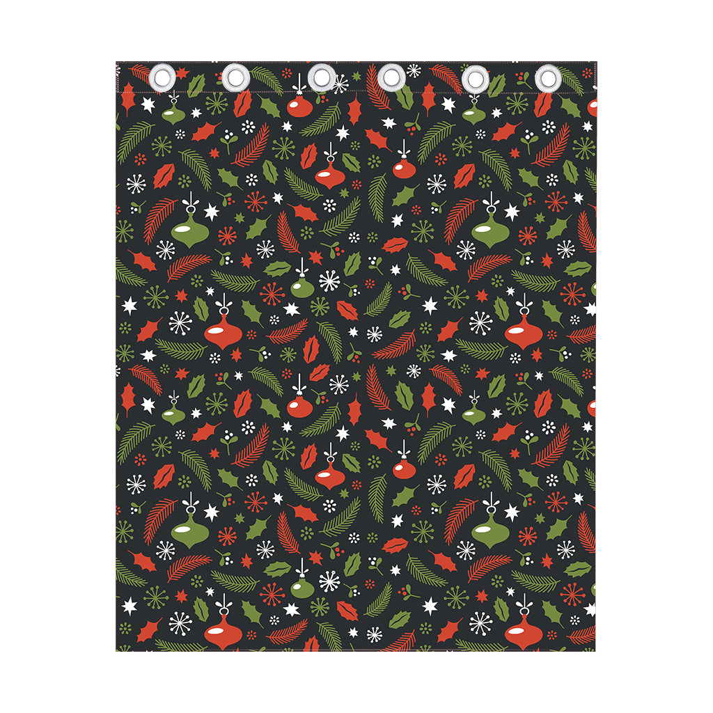 Christmas Decorations Pattern Print Curtain