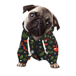 Christmas Decorations Pattern Print Dog Zip Up Hoodie