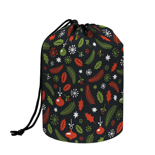 Christmas Decorations Pattern Print Drawstring Makeup Bag