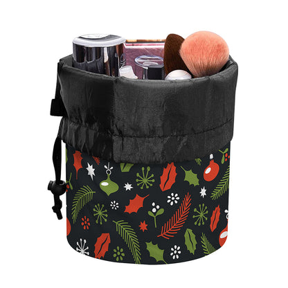 Christmas Decorations Pattern Print Drawstring Makeup Bag