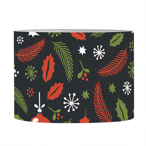 Christmas Decorations Pattern Print Drum Lamp Shade