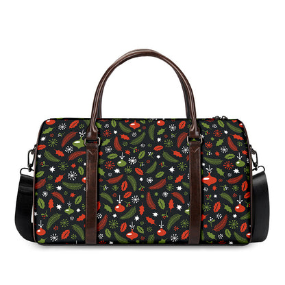 Christmas Decorations Pattern Print Duffle Bag