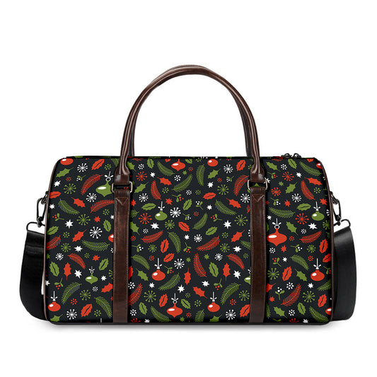 Christmas Decorations Pattern Print Duffle Bag