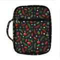 Christmas Decorations Pattern Print Front Pocket Bible Bag