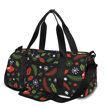 Christmas Decorations Pattern Print Gym Bag