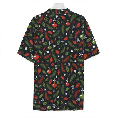 Christmas Decorations Pattern Print Hawaiian Shirt