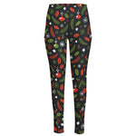Christmas Decorations Pattern Print High-Waisted Pocket Leggings