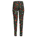 Christmas Decorations Pattern Print High-Waisted Pocket Leggings