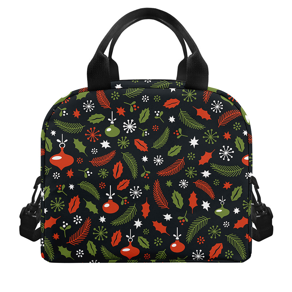 Christmas Decorations Pattern Print Insulated Lunch Bag