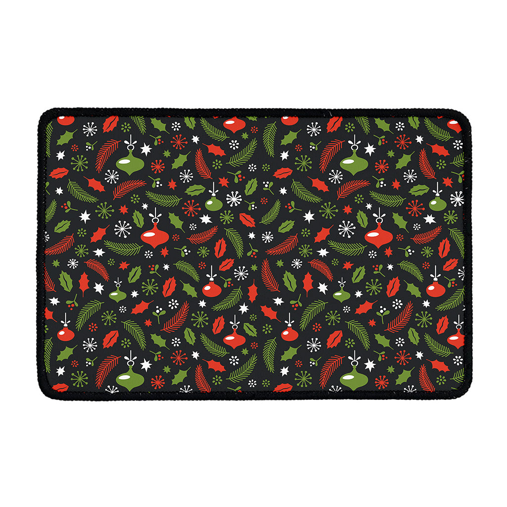 Christmas Decorations Pattern Print Kitchen Mat