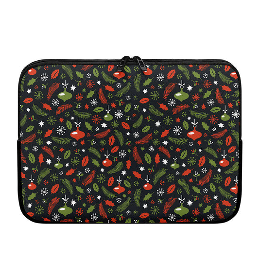 Christmas Decorations Pattern Print Laptop Sleeve