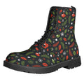 Christmas Decorations Pattern Print Lace-Up Boots