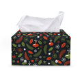 Christmas Decorations Pattern Print Leather Tissue Box Cover