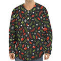 Christmas Decorations Pattern Print Long Sleeve Baseball Jersey