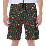 Christmas Decorations Pattern Print Men's Beach Shorts