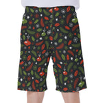 Christmas Decorations Pattern Print Men's Beach Shorts