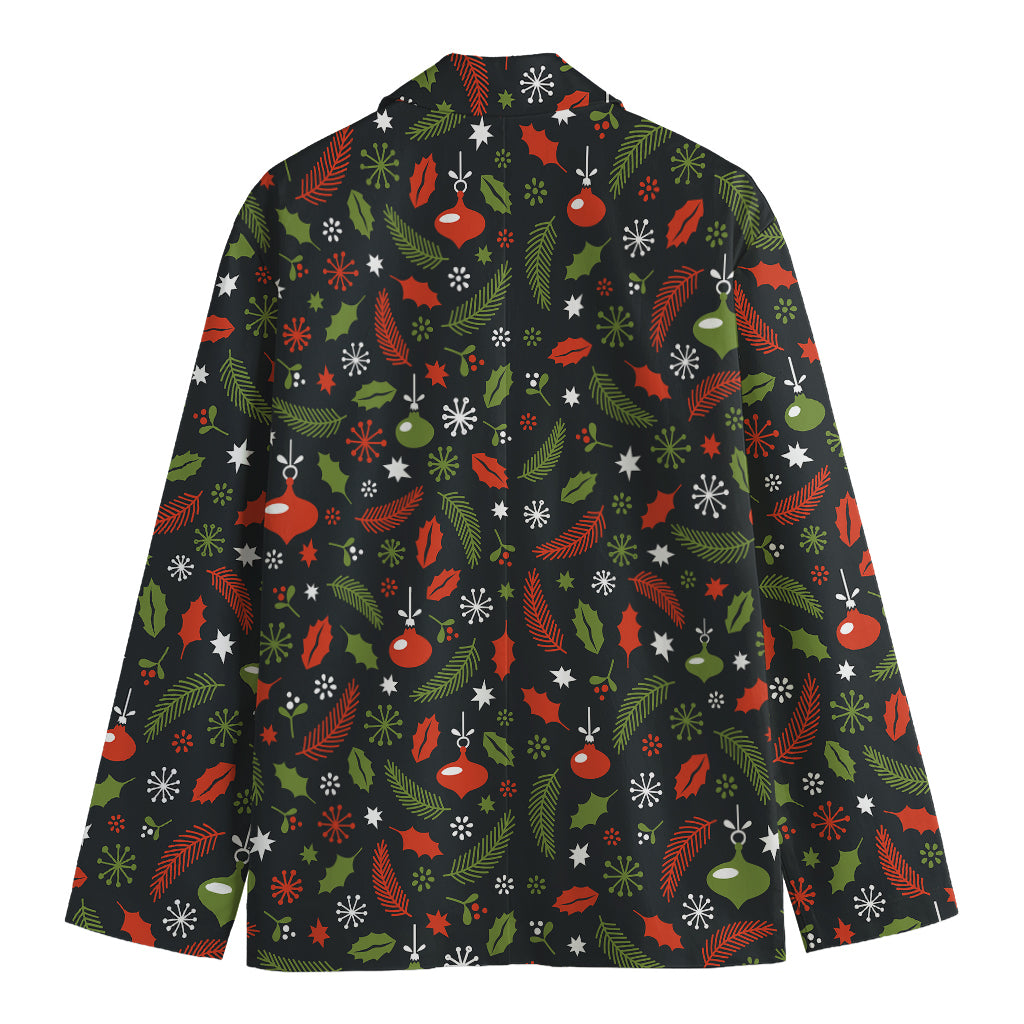 Christmas Decorations Pattern Print Men's Blazer