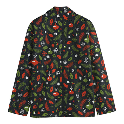 Christmas Decorations Pattern Print Men's Blazer