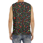 Christmas Decorations Pattern Print Men's Fitness Tank Top