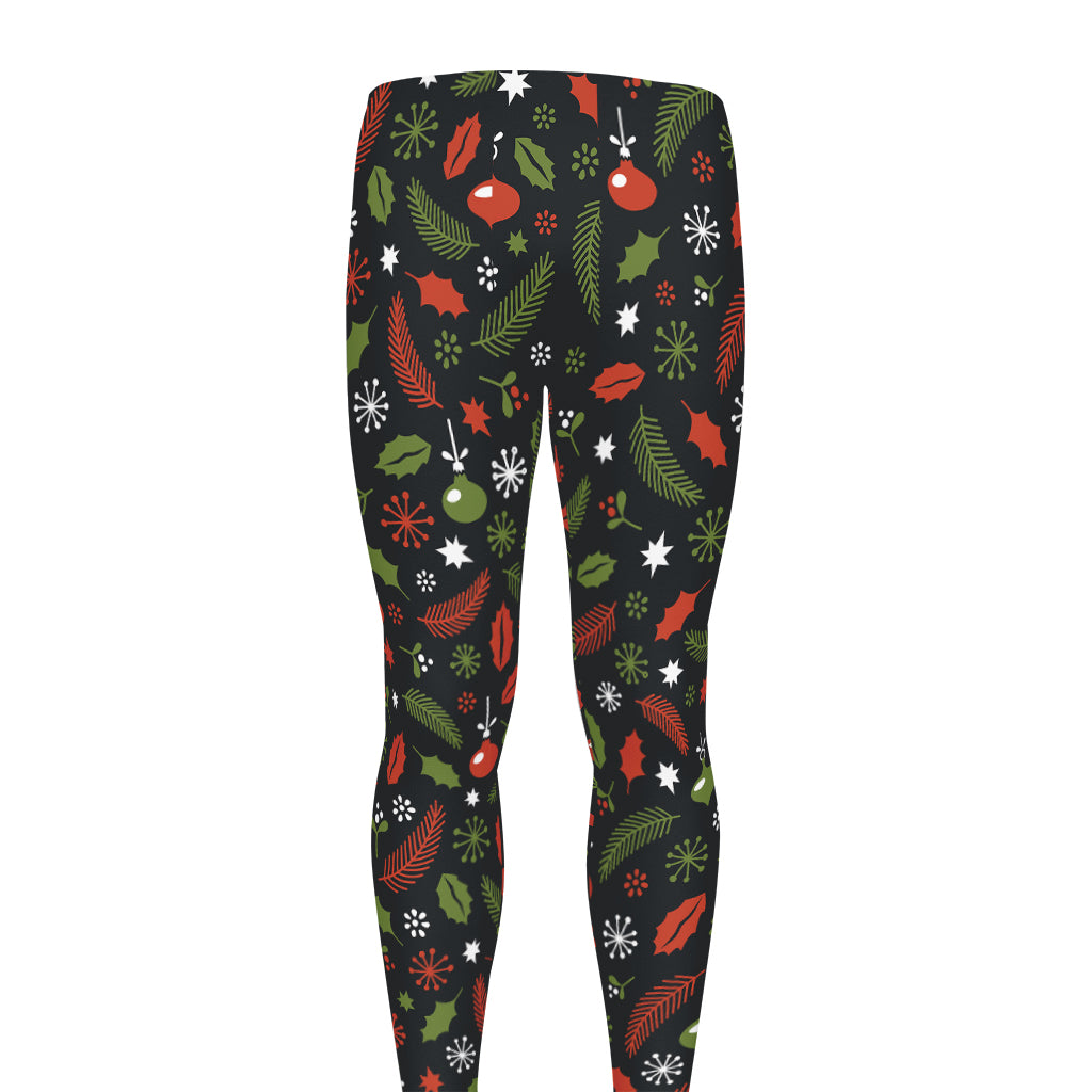 Christmas Decorations Pattern Print Men's leggings