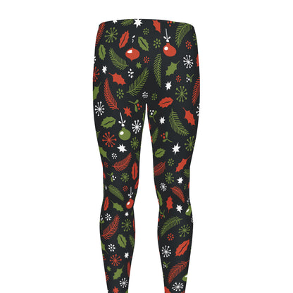 Christmas Decorations Pattern Print Men's leggings